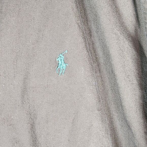 Ralph Lauren Button Up Shirt Mens Large-Tall Med brown Solid western casual - Picture 2 of 7